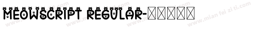 MeowScript Regular字体转换